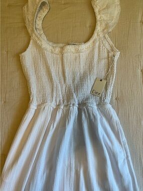 Dex White Midi Sundress NWT